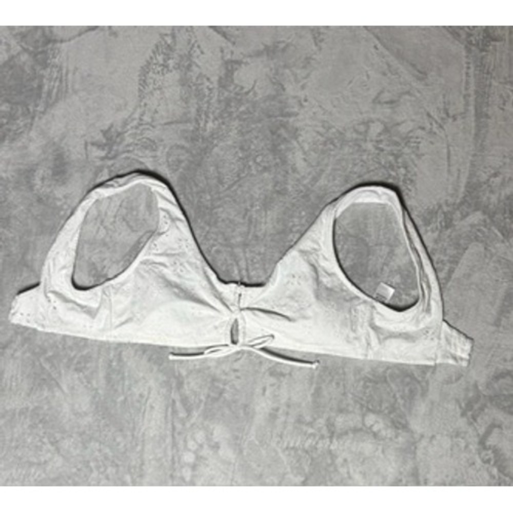 Swimsuits for All Lace Bikini Bra Top White Size 10 Padded Coquette